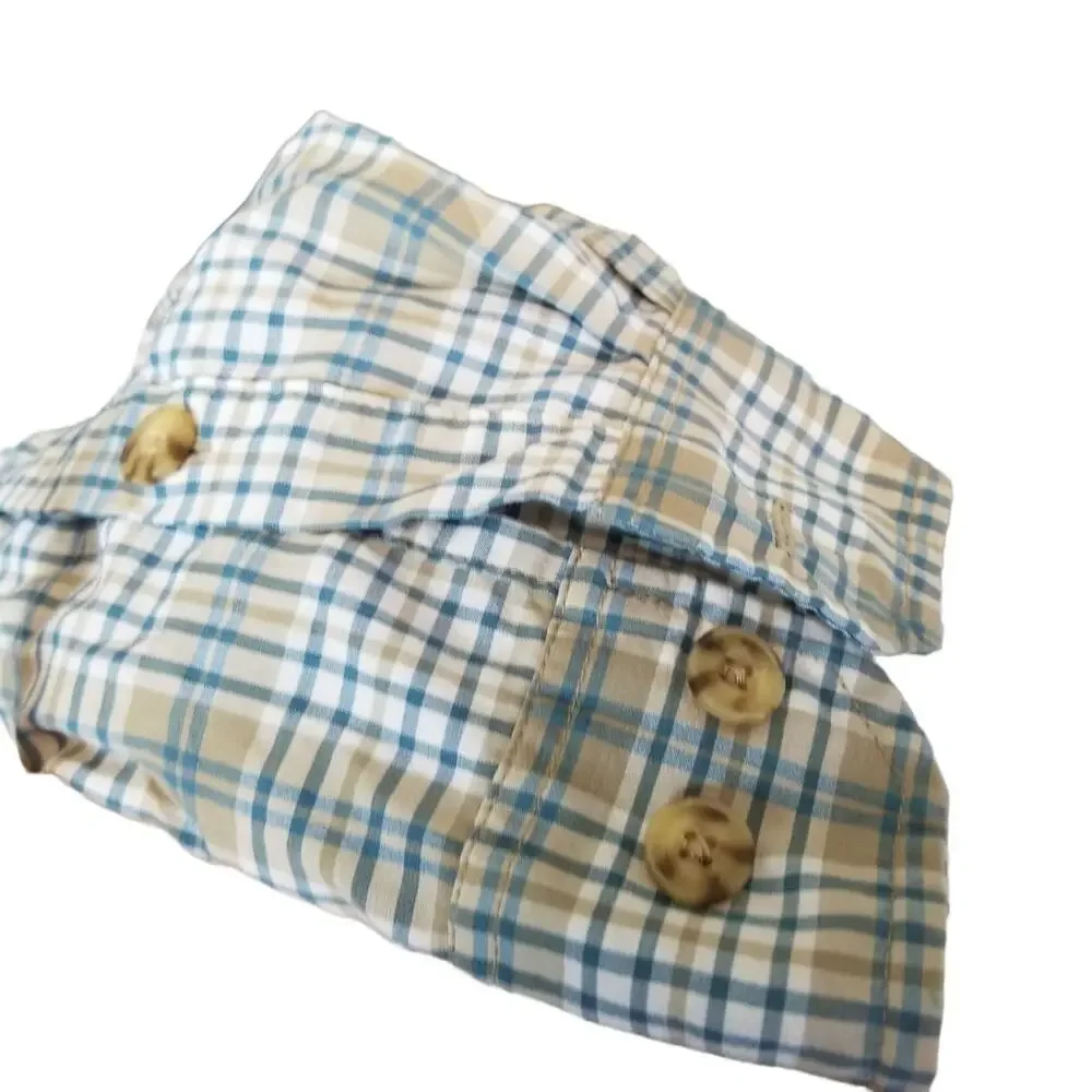 Duluth Trading Co Mens Plaid Button Shirt Sz 3XL Classic Minimalist Lightweight